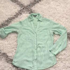 Express Portofino Mint Blouse
